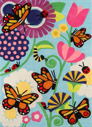 Momeni Lil Mo Whimsy LMJ26 Hand Tufted Contemporary Novelty Indoor Area Rug Multi 8' x 10' LMOJULMJ26MTI80A0