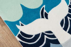 Momeni Lil Mo Whimsy LMJ27 Hand Tufted Contemporary Novelty Indoor Area Rug Multi Blue 8' x 10' LMOJULMJ27MBU80A0