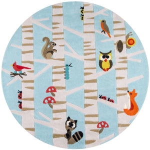 Momeni Lil Mo Whimsy LMJ29 Hand Tufted Contemporary Novelty Indoor Area Rug Light Blue 8' x 10' LMOJULMJ29LBL80A0