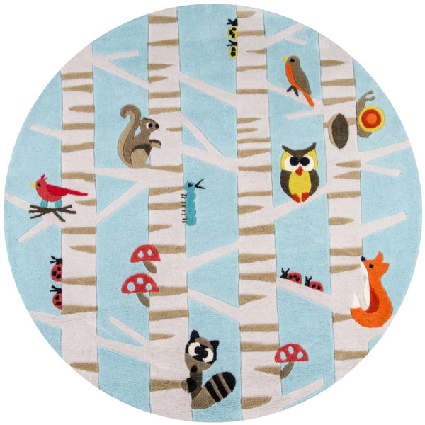 Momeni Lil Mo Whimsy LMJ29 Hand Tufted Contemporary Novelty Indoor Area Rug Light Blue 8' x 10' LMOJULMJ29LBL80A0