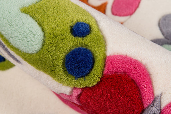 Momeni Lil Mo Whimsy LMJ32 Hand Tufted Contemporary Novelty Indoor Area Rug Ivory 8' x 10' LMOJULMJ32IVY80A0