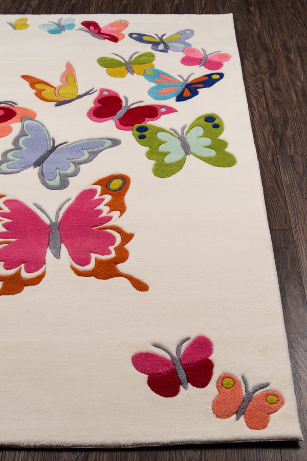 Momeni Lil Mo Whimsy LMJ32 Hand Tufted Contemporary Novelty Indoor Area Rug Ivory 8' x 10' LMOJULMJ32IVY80A0