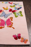 Momeni Lil Mo Whimsy LMJ32 Hand Tufted Contemporary Novelty Indoor Area Rug Pink 8' x 10' LMOJULMJ32PNK80A0