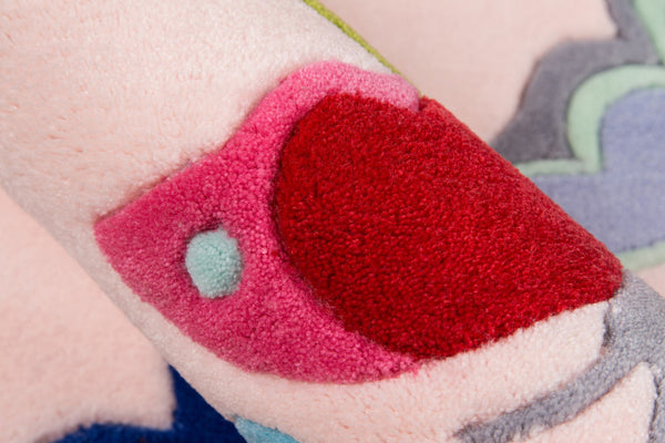 Momeni Lil Mo Whimsy LMJ32 Hand Tufted Contemporary Novelty Indoor Area Rug Pink 8' x 10' LMOJULMJ32PNK80A0