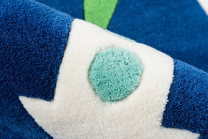 Momeni Lil Mo Whimsy LMJ33 Hand Tufted Contemporary Novelty Indoor Area Rug Navy 8' x 10' LMOJULMJ33NVY80A0