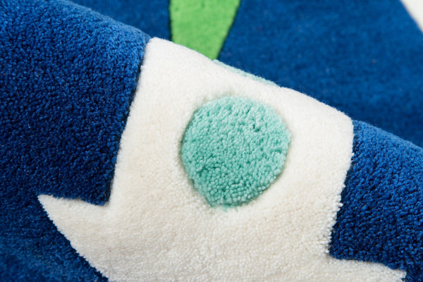 Momeni Lil Mo Whimsy LMJ33 Hand Tufted Contemporary Novelty Indoor Area Rug Navy 8' x 10' LMOJULMJ33NVY80A0