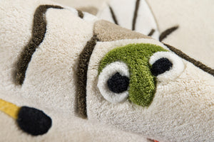 Momeni Lil Mo Whimsy LMJ35 Hand Tufted Contemporary Animal Print Indoor Area Rug Ivory 8' x 10' LMOJULMJ35IVY80A0