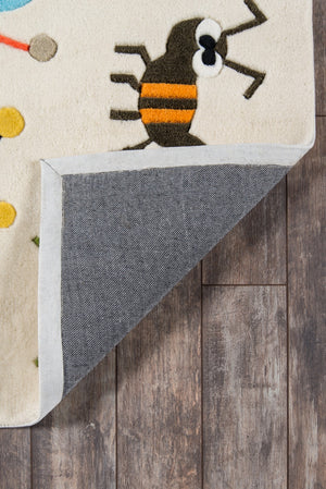 Momeni Lil Mo Whimsy LMJ35 Hand Tufted Contemporary Animal Print Indoor Area Rug Ivory 8' x 10' LMOJULMJ35IVY80A0