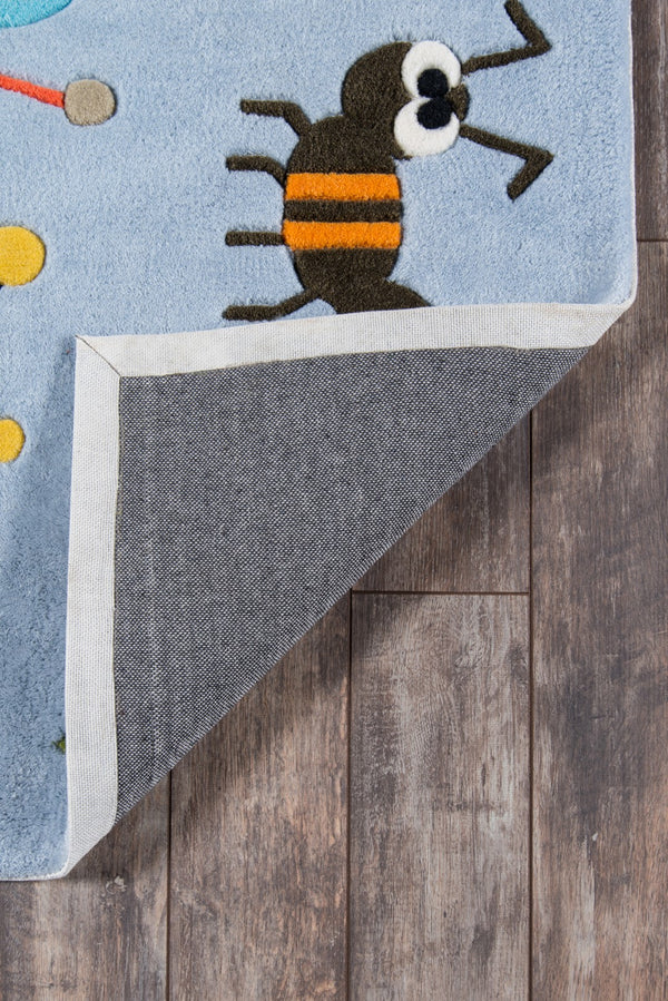 Momeni Lil Mo Whimsy LMJ35 Hand Tufted Contemporary Animal Print Indoor Area Rug Light Blue 8' x 10' LMOJULMJ35LBL80A0