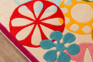 Momeni Lil Mo Hipster LMT-8 Hand Tufted Contemporary Novelty Indoor Area Rug Ivory 8' x 10' LMOTWLMT-8IVY80A0