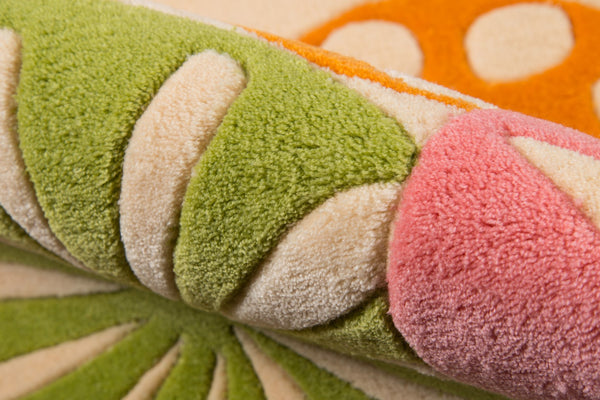 Momeni Lil Mo Hipster LMT-8 Hand Tufted Contemporary Novelty Indoor Area Rug Ivory 8' x 10' LMOTWLMT-8IVY80A0