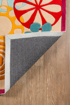 Momeni Lil Mo Hipster LMT-8 Hand Tufted Contemporary Novelty Indoor Area Rug Ivory 8' x 10' LMOTWLMT-8IVY80A0