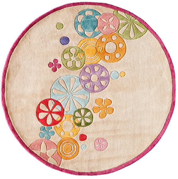 Momeni Lil Mo Hipster LMT-8 Hand Tufted Contemporary Novelty Indoor Area Rug Ivory 8' x 10' LMOTWLMT-8IVY80A0