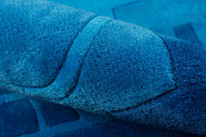 Momeni Lil Mo Hipster LMT11 Hand Tufted Contemporary Novelty Indoor Area Rug Blue 8' x 10' LMOTWLMT11BLU80A0