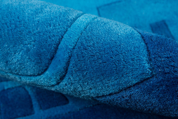 Momeni Lil Mo Hipster LMT11 Hand Tufted Contemporary Novelty Indoor Area Rug Blue 8' x 10' LMOTWLMT11BLU80A0