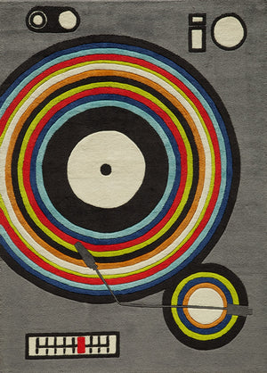 Momeni Lil Mo Hipster LMT12 Hand Tufted Contemporary Novelty Indoor Area Rug Grey 8' x 10' LMOTWLMT12GRY80A0