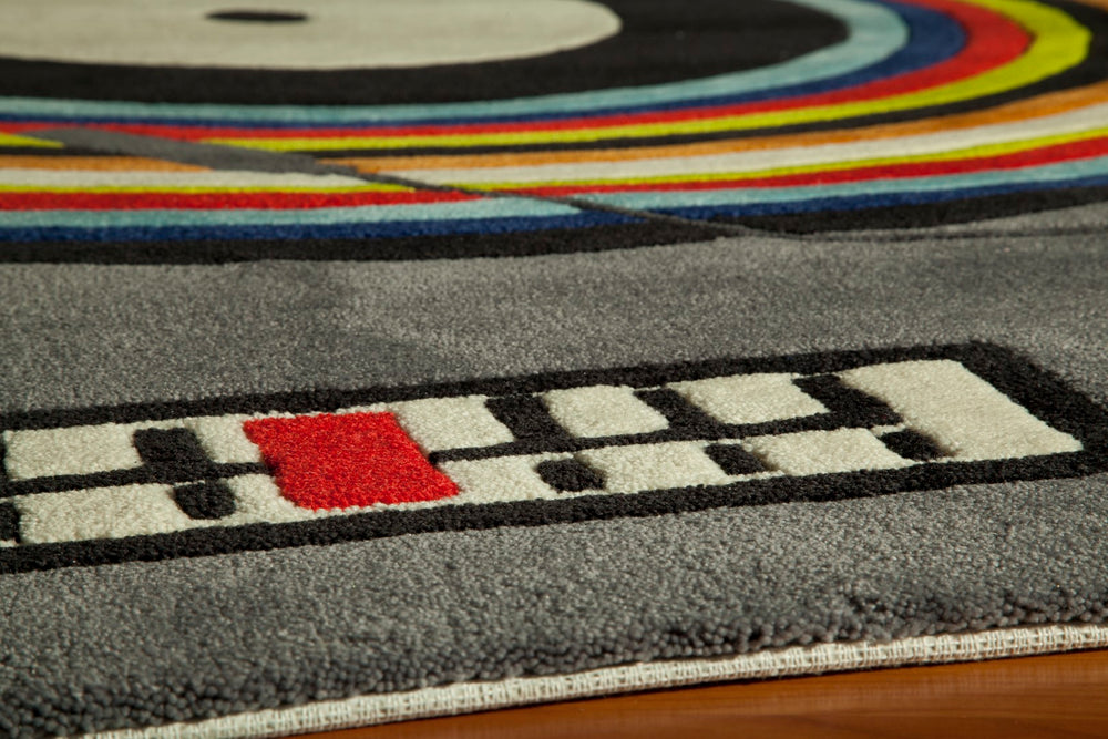 Momeni Lil Mo Hipster LMT12 Hand Tufted Contemporary Novelty Indoor Area Rug Grey 8' x 10' LMOTWLMT12GRY80A0