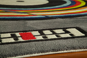 Momeni Lil Mo Hipster LMT12 Hand Tufted Contemporary Novelty Indoor Area Rug Grey 8' x 10' LMOTWLMT12GRY80A0