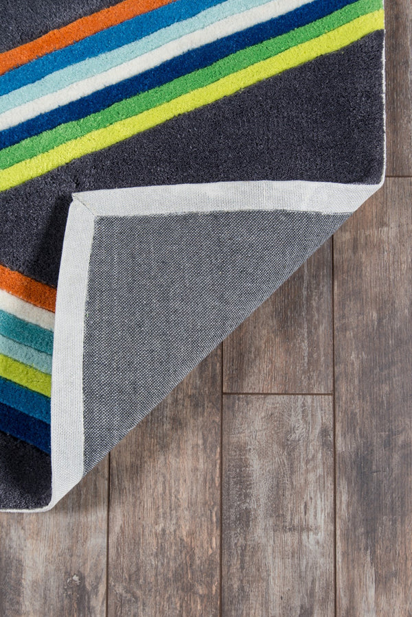 Momeni Lil Mo Hipster LMT14 Hand Tufted Contemporary Typographic Indoor Area Rug Blue 8' x 10' LMOTWLMT14BLU80A0