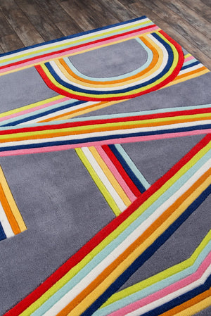 Momeni Lil Mo Hipster LMT14 Hand Tufted Contemporary Typographic Indoor Area Rug Pink 8' x 10' LMOTWLMT14PNK80A0