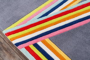 Momeni Lil Mo Hipster LMT14 Hand Tufted Contemporary Typographic Indoor Area Rug Pink 8' x 10' LMOTWLMT14PNK80A0