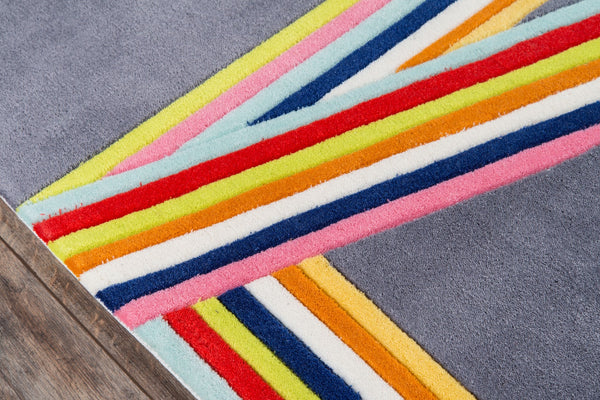 Momeni Lil Mo Hipster LMT14 Hand Tufted Contemporary Typographic Indoor Area Rug Pink 8' x 10' LMOTWLMT14PNK80A0