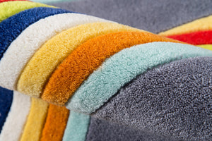 Momeni Lil Mo Hipster LMT14 Hand Tufted Contemporary Typographic Indoor Area Rug Pink 8' x 10' LMOTWLMT14PNK80A0