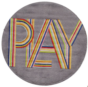 Momeni Lil Mo Hipster LMT14 Hand Tufted Contemporary Typographic Indoor Area Rug Pink 8' x 10' LMOTWLMT14PNK80A0