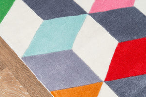 Momeni Lil Mo Hipster LMT15 Hand Tufted Contemporary Geometric Indoor Area Rug Multi 8' x 10' LMOTWLMT15MTI80A0