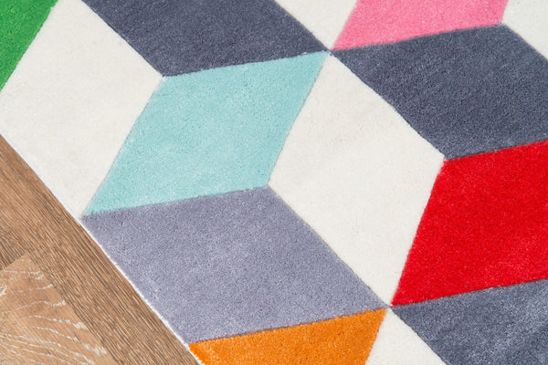 Momeni Lil Mo Hipster LMT15 Hand Tufted Contemporary Geometric Indoor Area Rug Multi 8' x 10' LMOTWLMT15MTI80A0