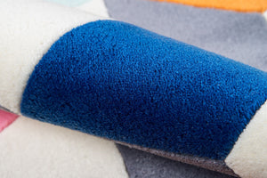 Momeni Lil Mo Hipster LMT15 Hand Tufted Contemporary Geometric Indoor Area Rug Multi 8' x 10' LMOTWLMT15MTI80A0