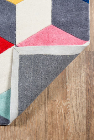 Momeni Lil Mo Hipster LMT15 Hand Tufted Contemporary Geometric Indoor Area Rug Multi 8' x 10' LMOTWLMT15MTI80A0