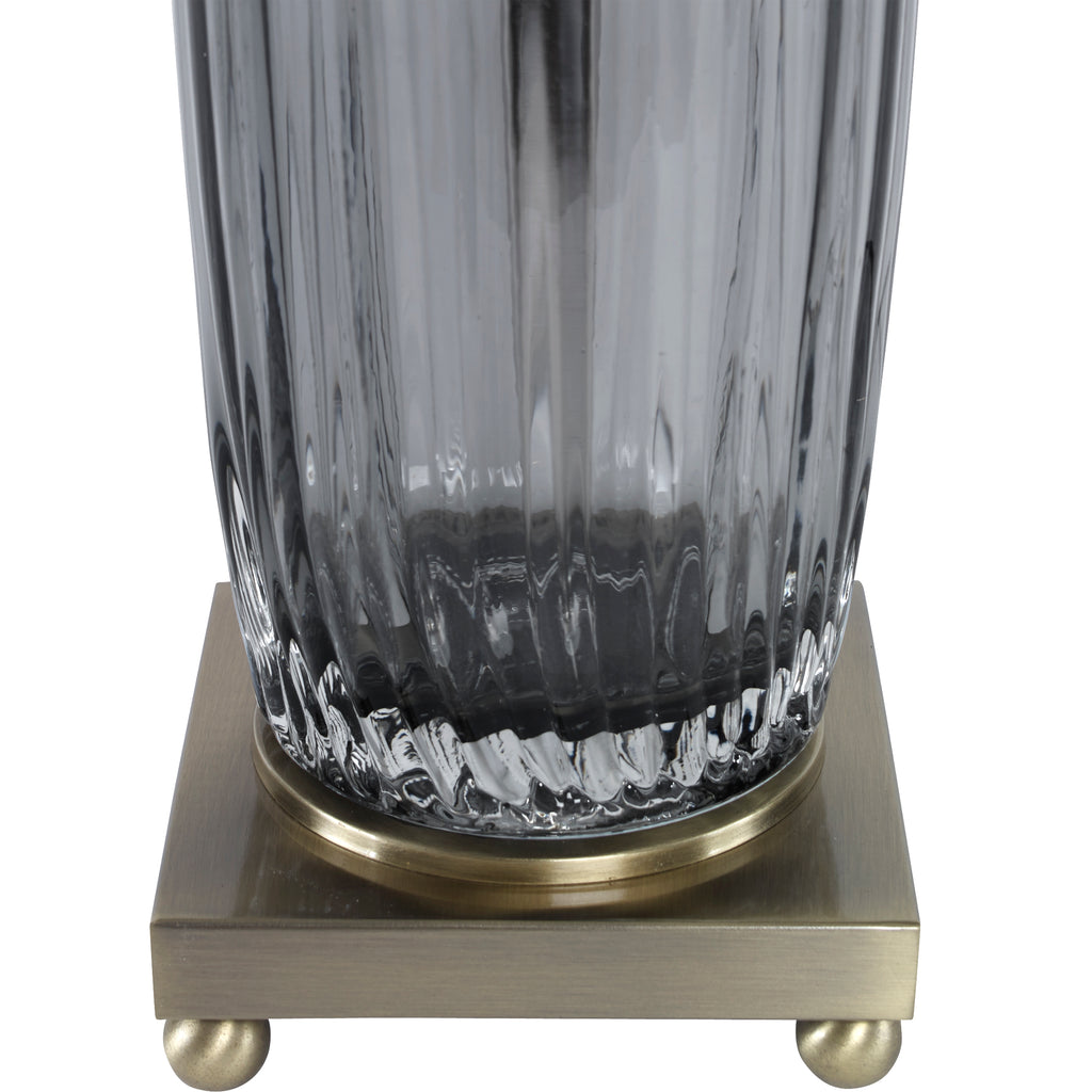 Uttermost Vilminore Gray Glass Table Lamp