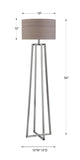 Uttermost Keokee Polished Nickel Floor Lamp