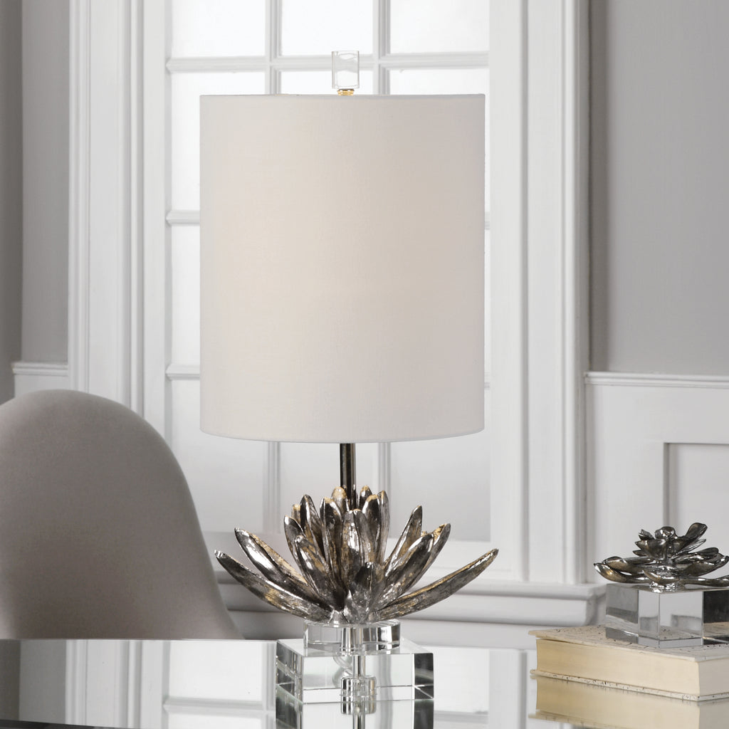 Uttermost Silver Lotus Accent Lamp