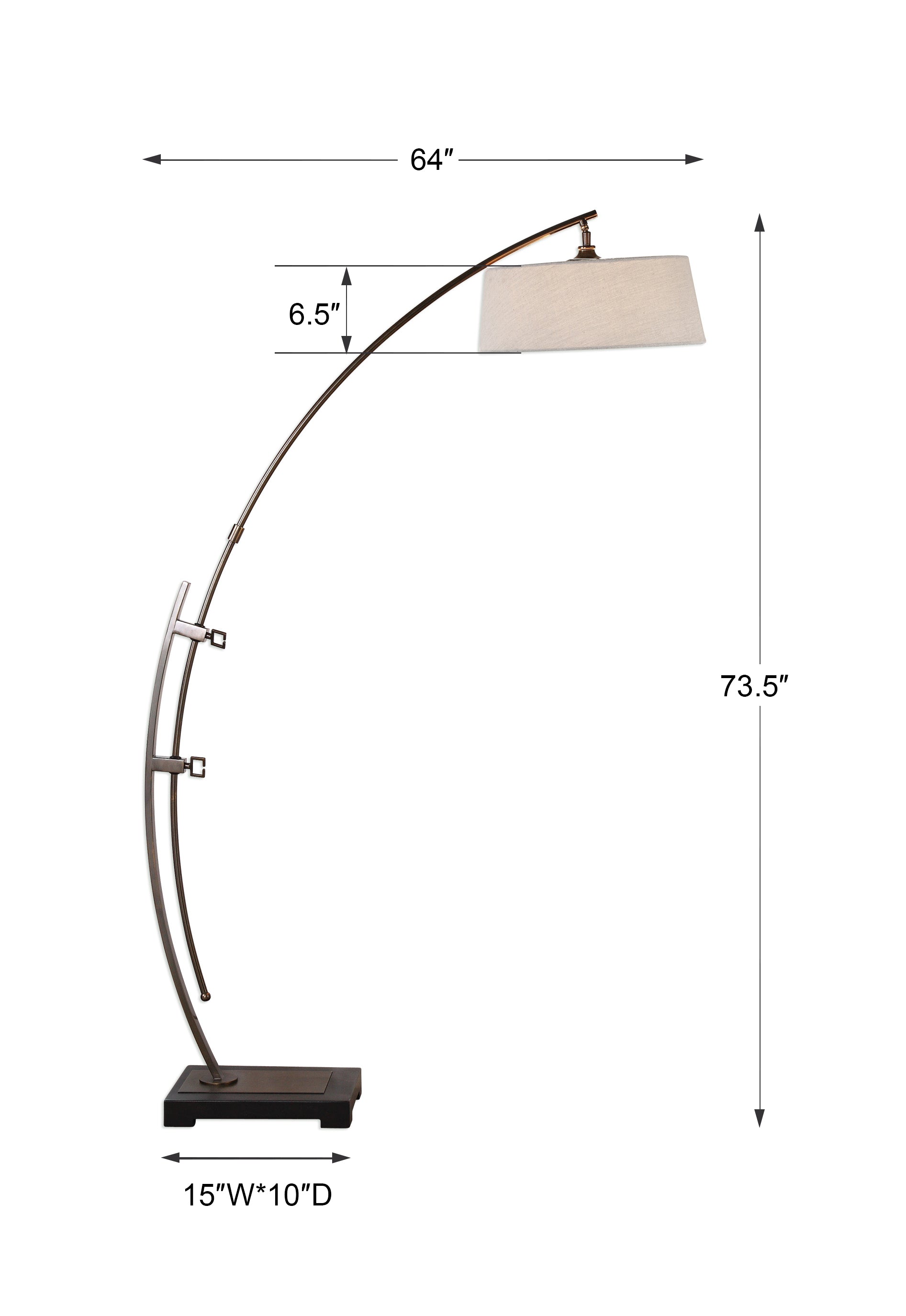 Uttermost Calogero Arc Floor Lamp - Thumbnail 5