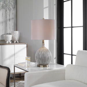 Uttermost Hedera Textured Ivory Table Lamp