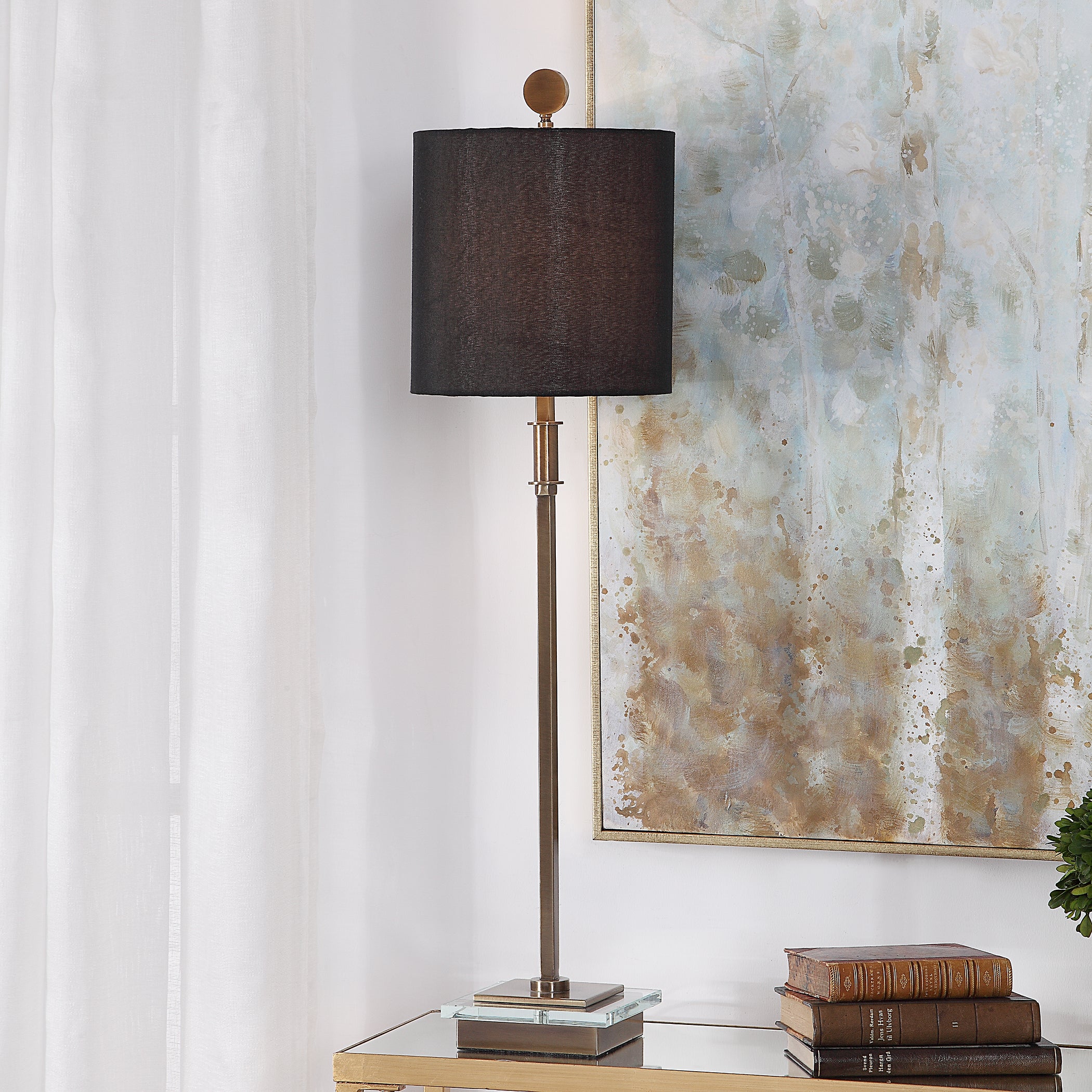 Uttermost Volante Antique Brass Table Lamp - Thumbnail 5