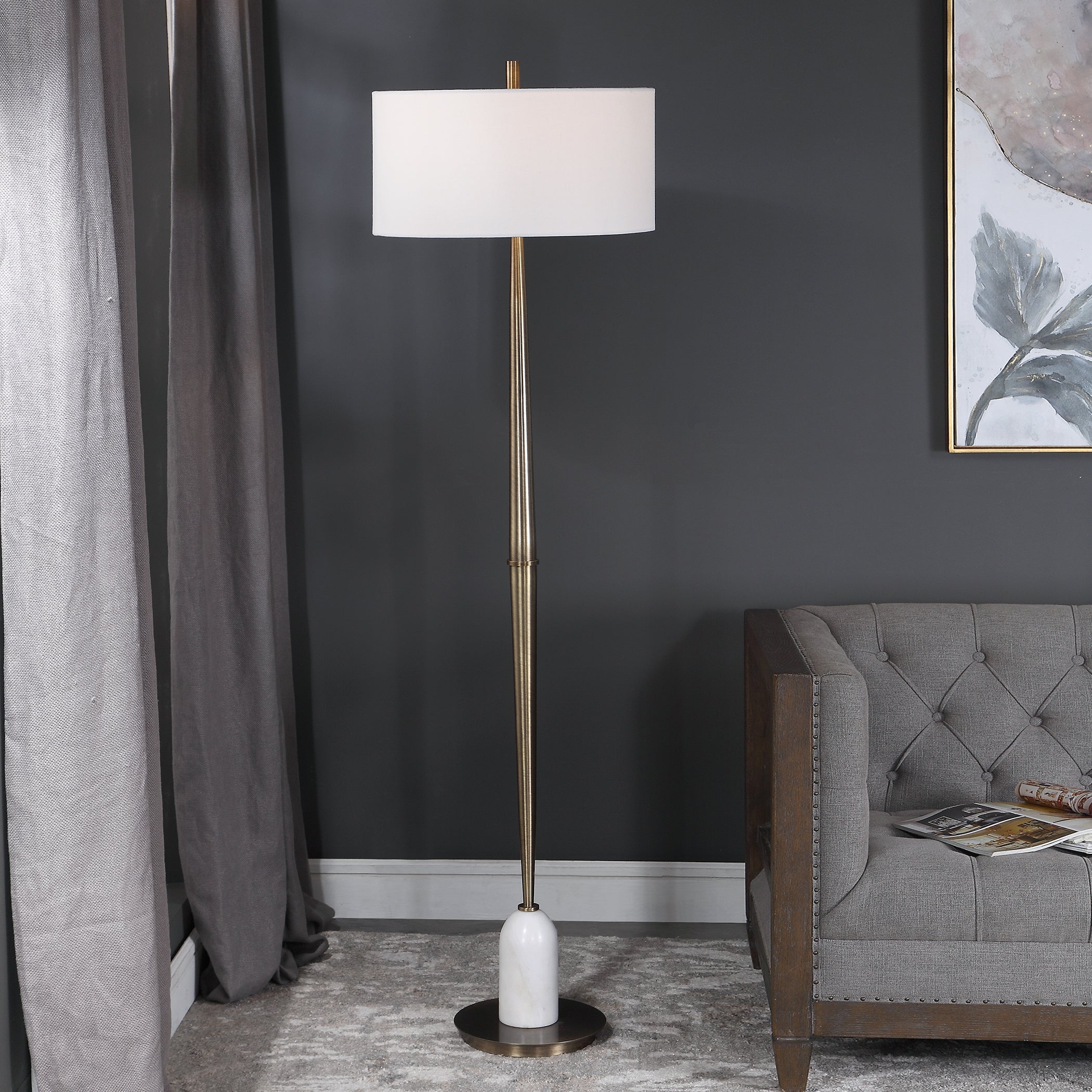 Minette Mid-Century Floor Lamp - Thumbnail 5