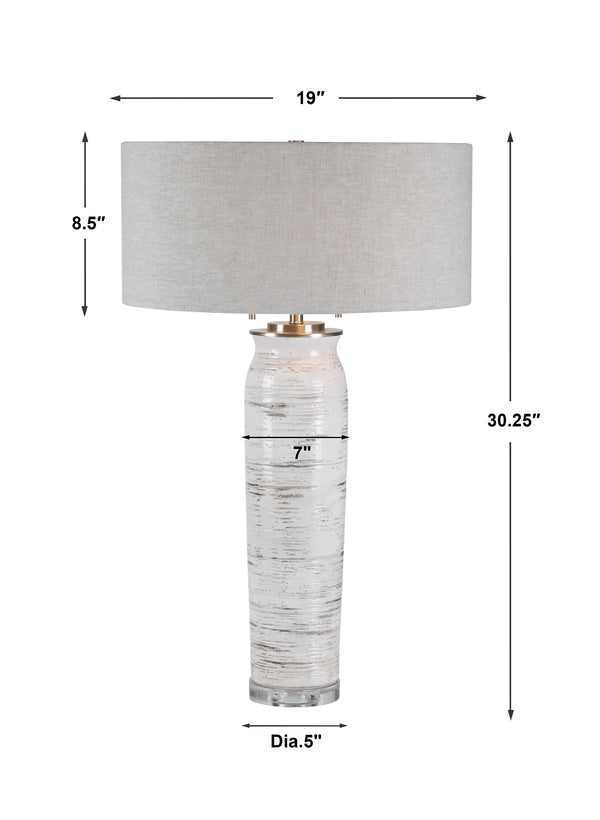 Uttermost Lenta White Table Lamp