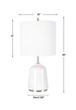 Uttermost Eloise White Marble Table Lamp