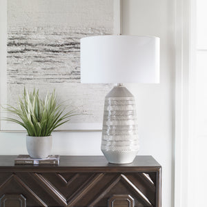 Uttermost Rewind Gray Table Lamp
