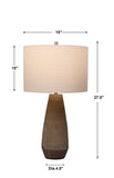 Uttermost Volterra Taupe-Gray Table Lamp