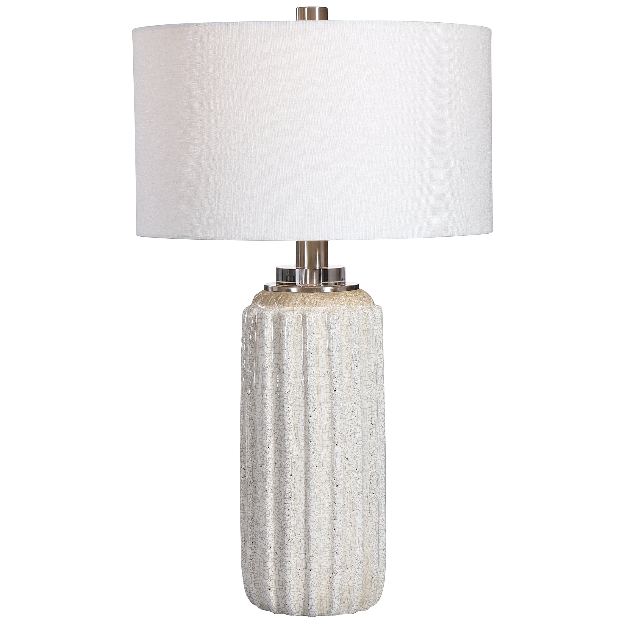 Uttermost Azariah White Crackle Table Lamp - Thumbnail 3