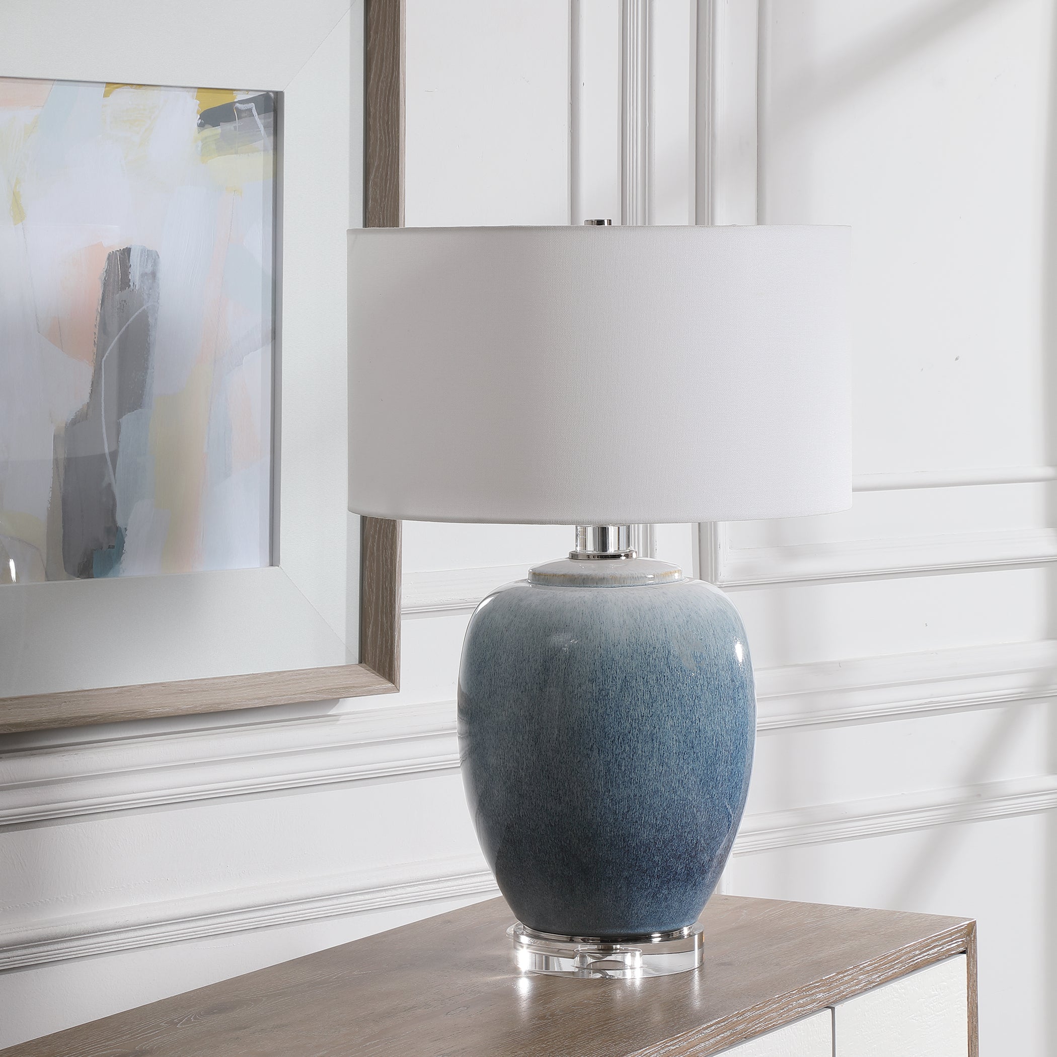 Blue Waters Ceramic Table Lamp - Thumbnail 4