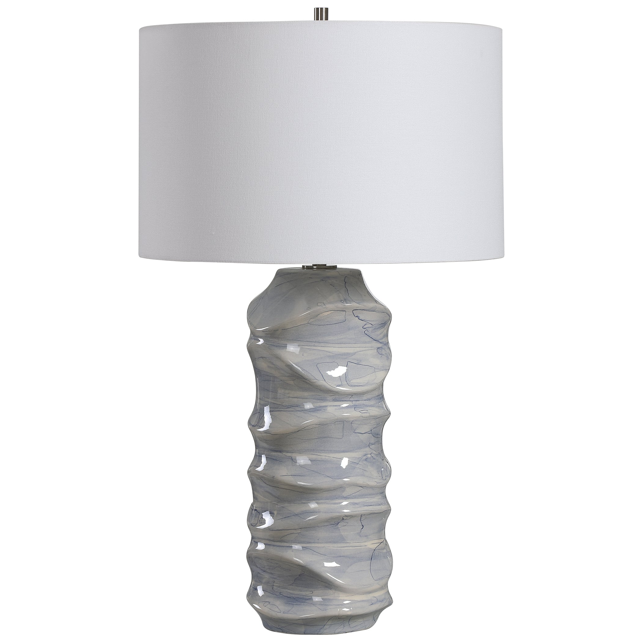 Uttermost Waves Blue & White Table Lamp - Thumbnail 2