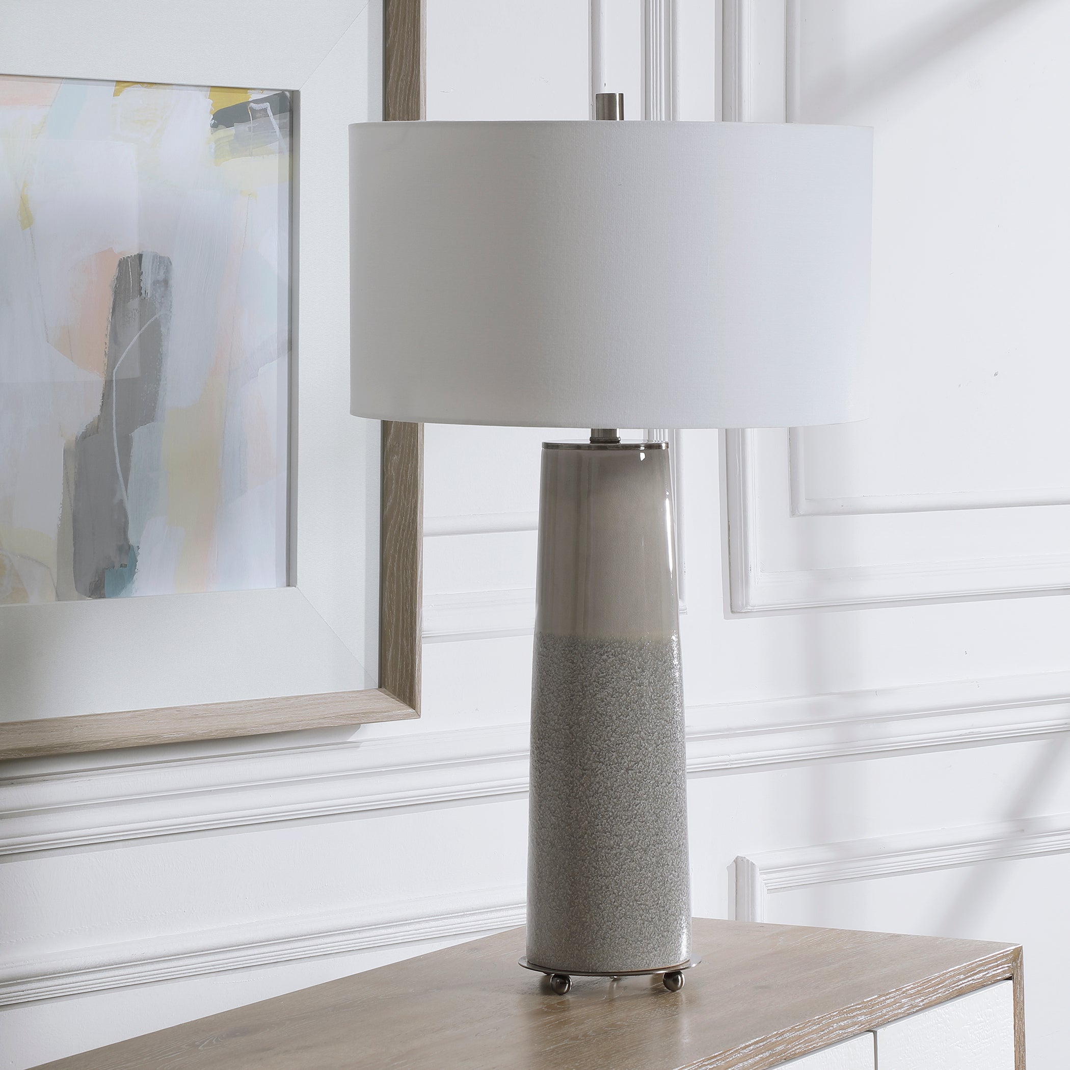 Abdel Gray Glaze Table Lamp - Thumbnail 3