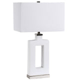 Uttermost Entry Modern White Table Lamp