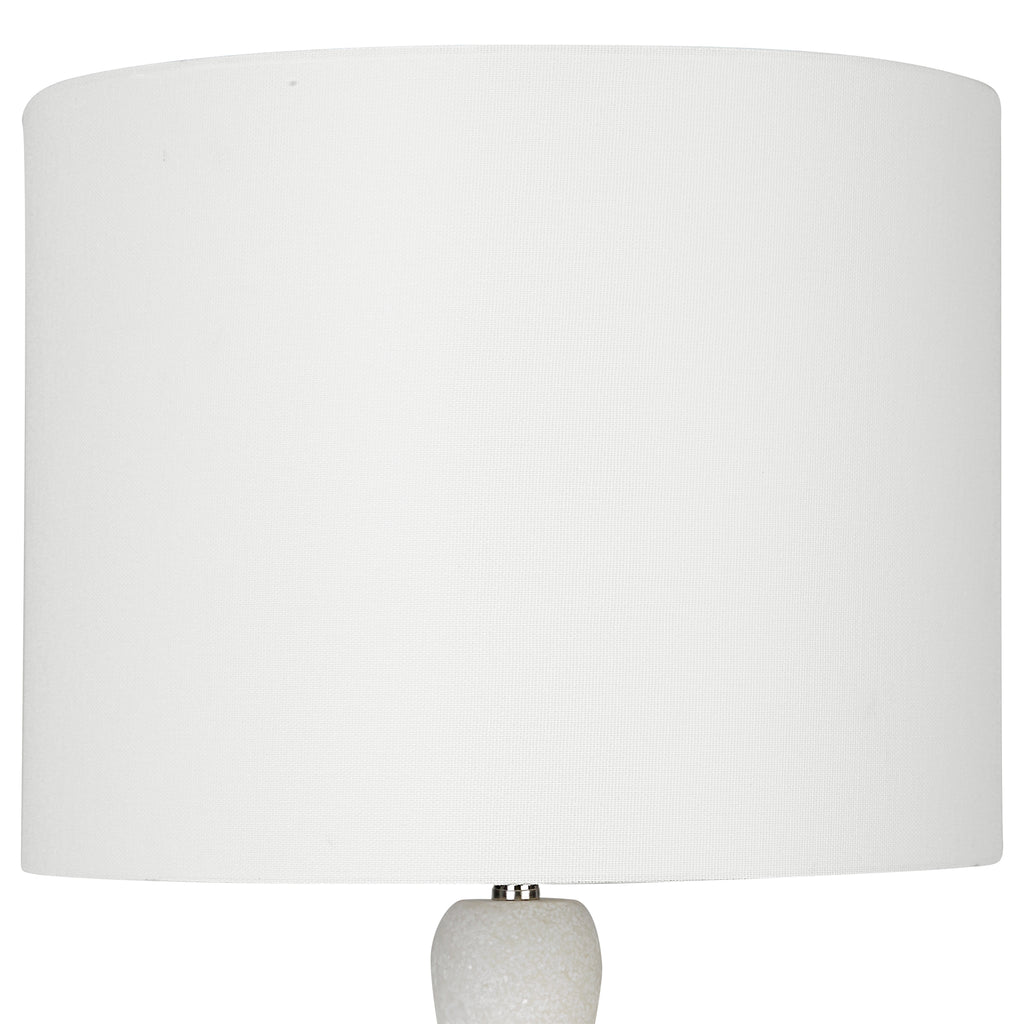 Uttermost Inverse White Marble Table Lamp