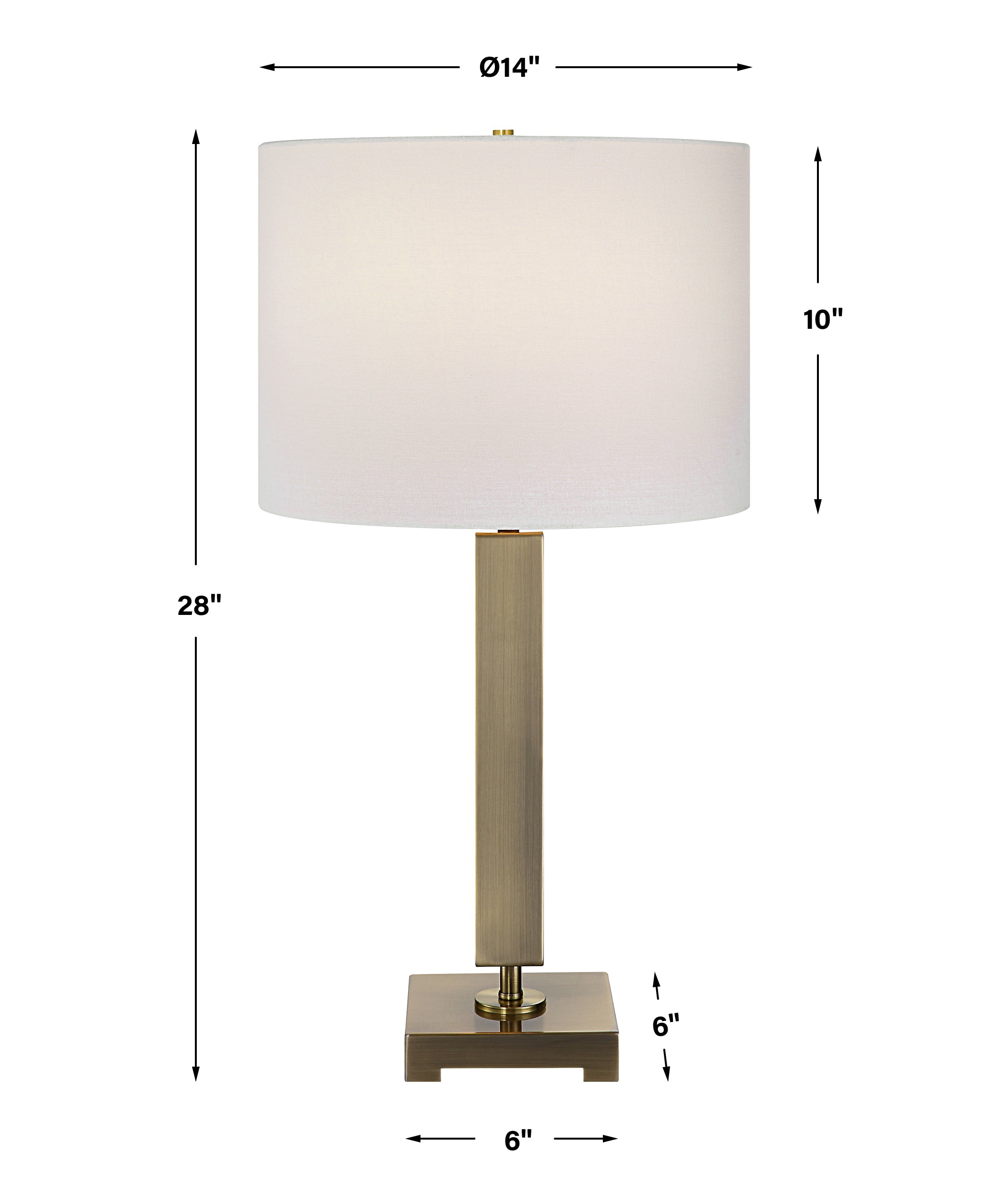 Uttermost Duomo Brass Table Lamp - Thumbnail 4
